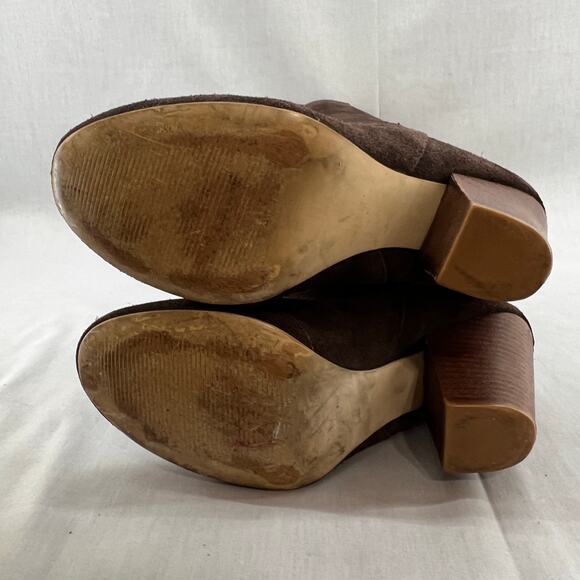 Matisse Knee High-Tall- Suede Leather-Block Heel Boot - Brown- Women size 8 - Picture 10 of 14